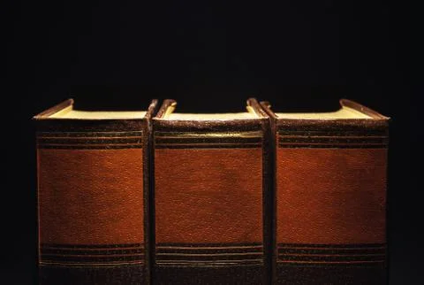 Three Old Book 스톡 사진