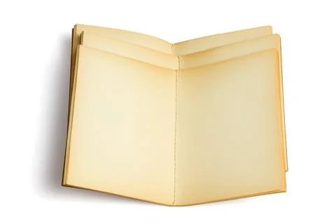 Three Old Open Note Books Foto stock