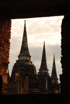 Three old pagoda Stock Photos