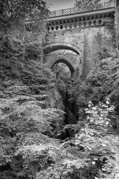 Three old stone bridges Stock Photos