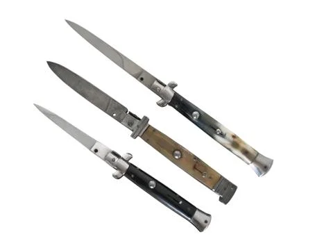 Three old switch blades Stock Photos