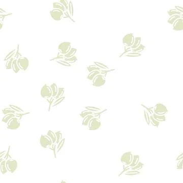 Three olives glyph vector seamless pattern Stock Illustration