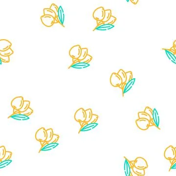 Three olives vector seamless pattern Stock Illustration