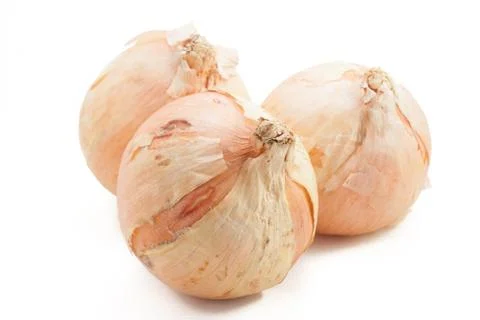 Three onions  Stock Photos