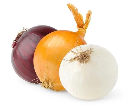 Three onions Foto stock