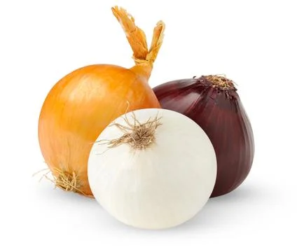 Three onions Foto stock