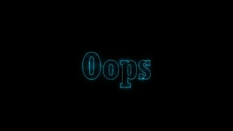 Three oops text animations in yellow teal and purple sparkle effects against Vídeos de archivo 344413712