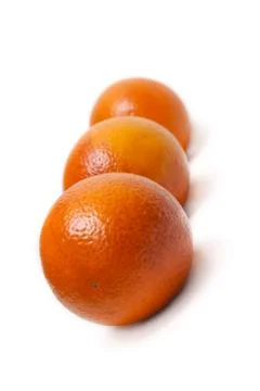 Three oranges line Stock Photos