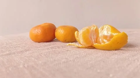 Three oranges for make a fruit salad Stock Footage 149709161