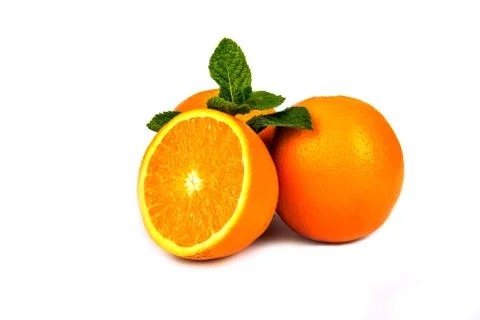 Three oranges Stock Photos