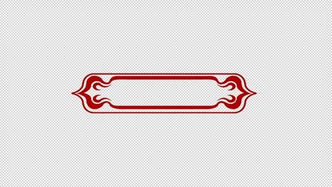 Three oriental red background text blank border animation Видео 243373910