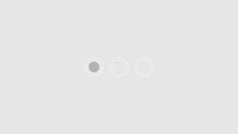 Three outlined circular loading indicators appear in a horizontal row Stock Footage 339116023