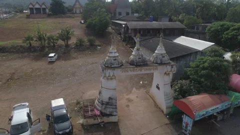 The Three pagodas Bouder aerial view Video stock 153128390