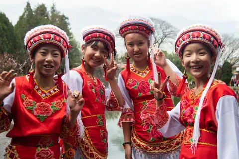 The Three Pagodas  Mud players Stock Photos
