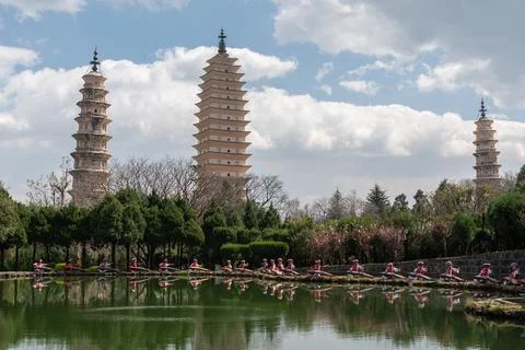 The Three Pagodas Stock Photos