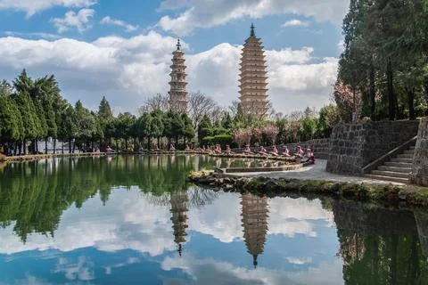 The Three Pagodas Stock Photos