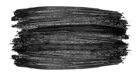 Three paint strokes on a black and white background, motion graphic Stock Footage 135153383