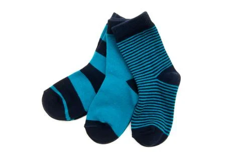 Three pairs of socks Foto stock