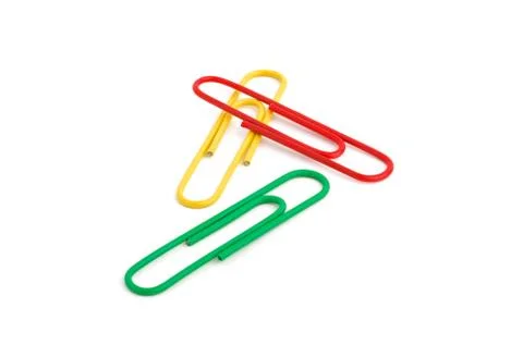 Three paperclips 스톡 사진