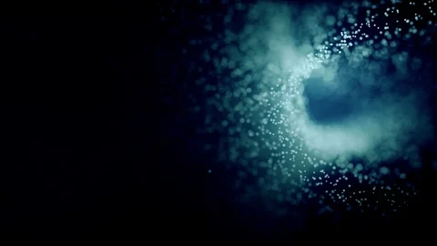 Three particle backgrounds. Blue, red, yellow. HD Stock Footage 93757905