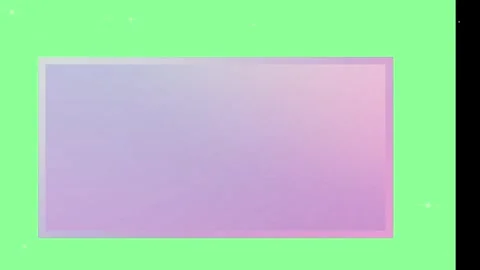 Three pastel gradient rectangles framed by vibrant green borders with subtle Stock Footage 346042739