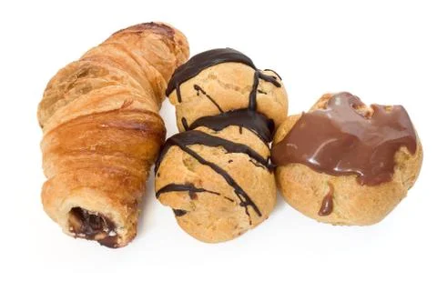 Three pastries Foto stock