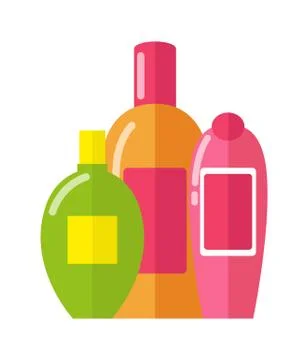 Three Patterns of Bottles Vector Illustration 库存插图