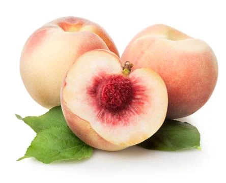 Three peaches Stock Photos