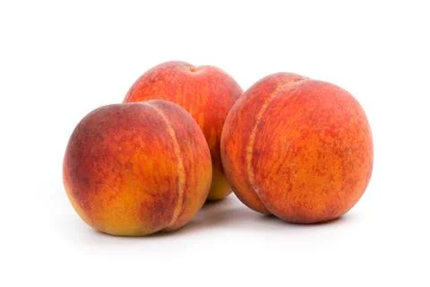Three peaches Stock Photos