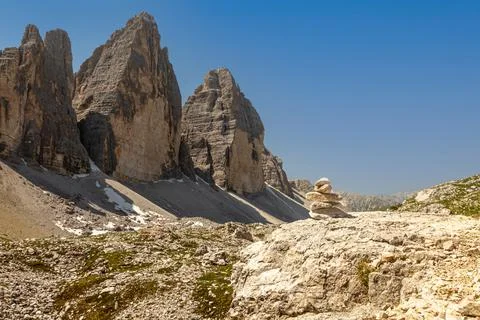 Three peacks of Lavaredo, Stock Photos