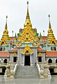 Three peak of monastery Stock Photos