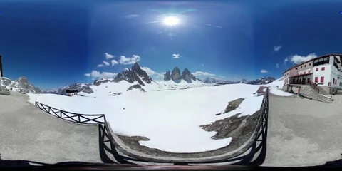 The Three Peaks of Lavaredo Stock Footage 109552823