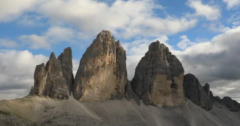 Three Peaks of Lavaredo mountains Stock Footage 139301341