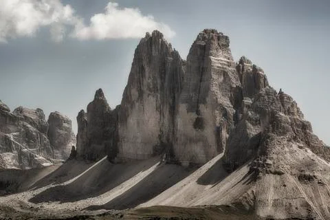 Three Peaks of Lavaredo Stock Photos