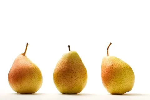 Three pears Stock Photos