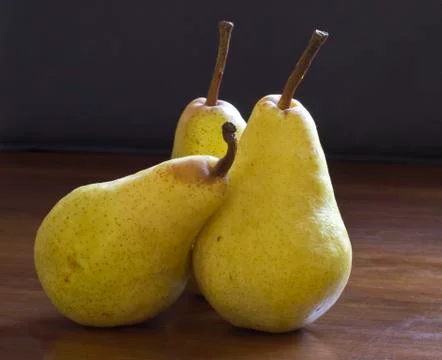 Three pears Stock Photos