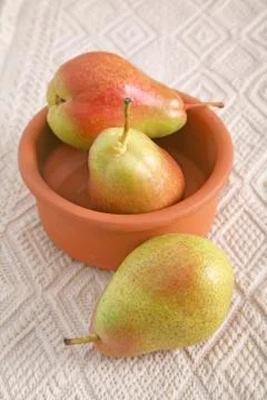Three pears Stock Photos