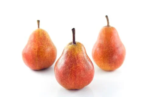 Three pears Stock Photos