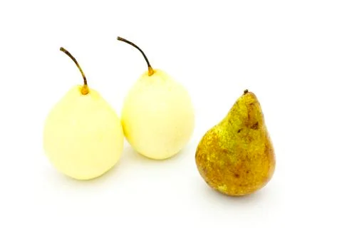 Three pears Stock Photos