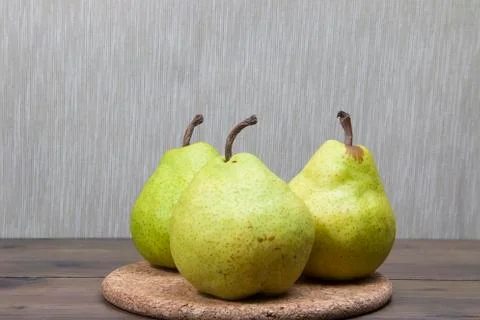 Three pears Stock Photos