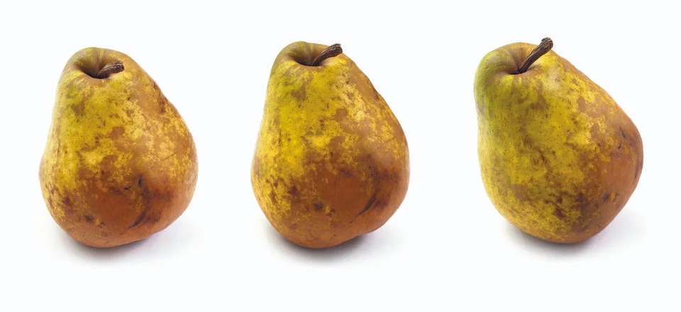 Three pears Stock Photos