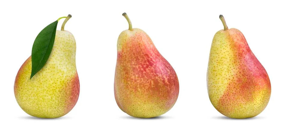 Three pears Stock Photos
