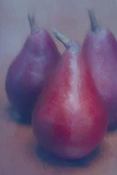 Three Pears Stock Photos