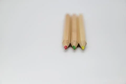 Three pencils close up Stock-Fotos