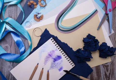 Three pencils Stock Photos