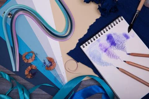 Three pencils Stock Photos