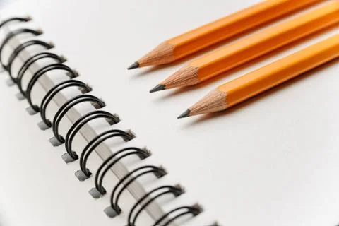 Three pencils Stock Photos