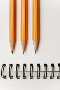 Three pencils Stock Photos