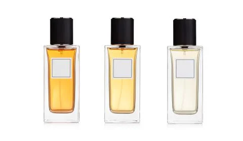 Three perfume bottles Stock Photos