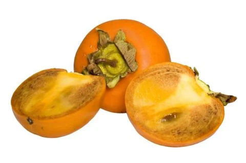 Three persimmon Foto stock
